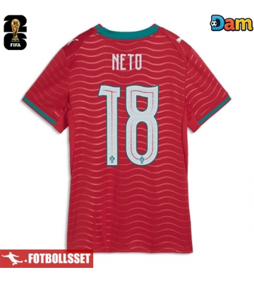 Portugal Pedro Neto #18 Hemmatröja Dam VM 2026 Kortärmad
